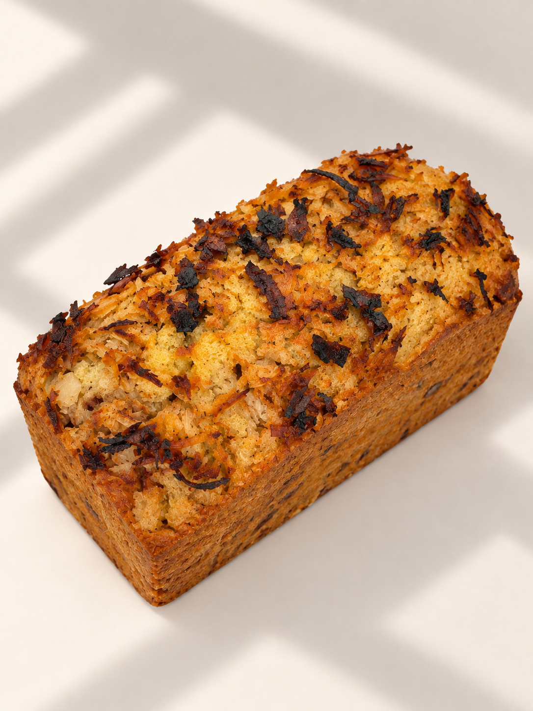 COCONUT GLAZED BANANA BREAD LOAF